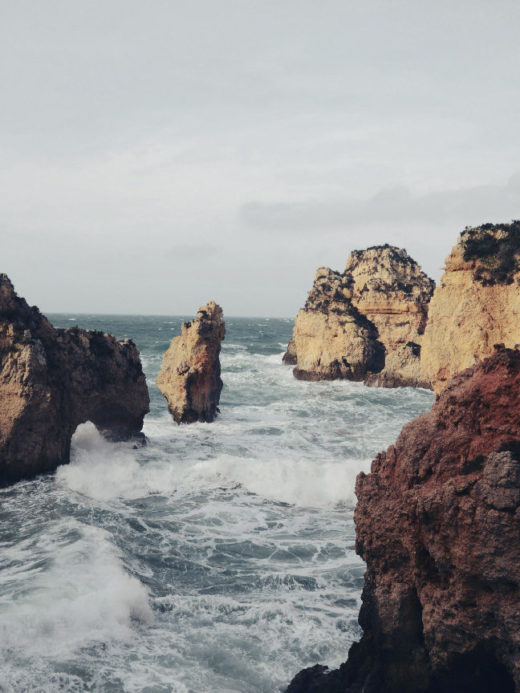 rocks in the ocean